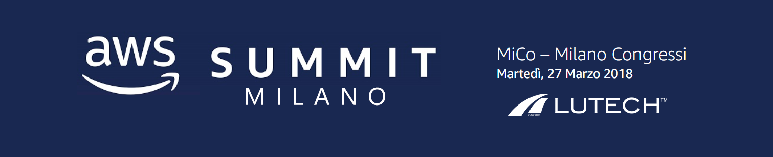 Banner AWS SUMMIT MILANO 2018