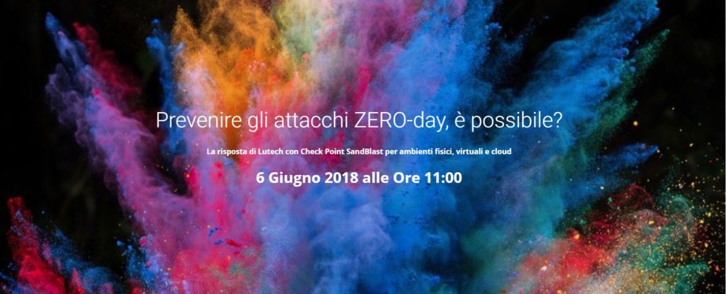 Banner webinar Lutech e Check Point Software Technologies Italia e BitMAT Edizioni