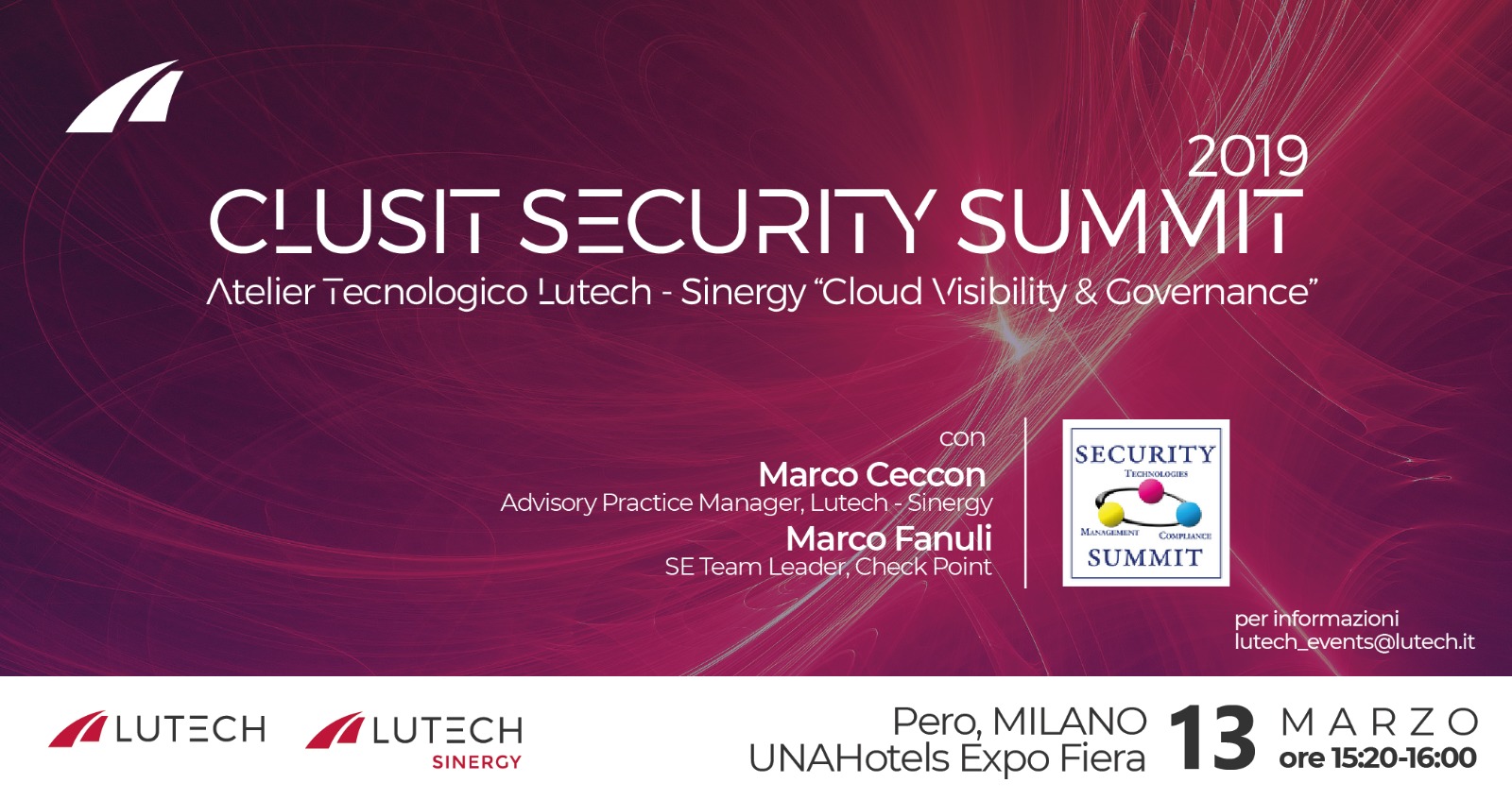 Security Summit organizzato da Clusit - Associazione Italiana per la Sicurezza Informatica e Astrea